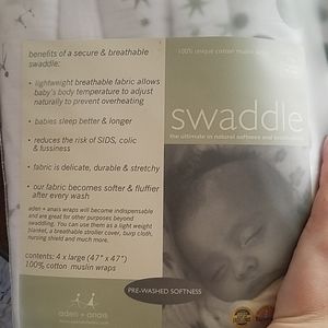 4 Aden and anais XL swaddle blankets